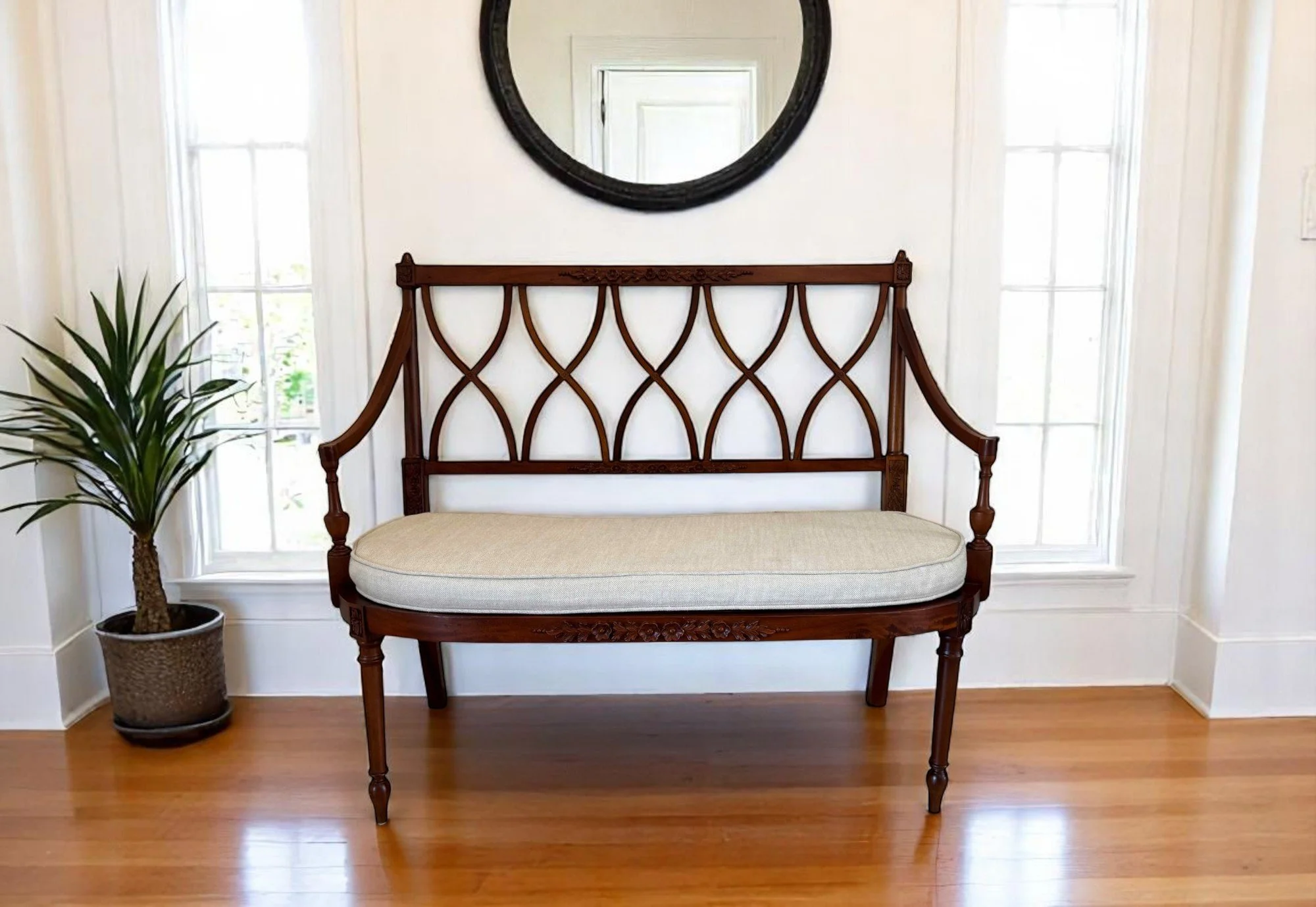 italian-regency-carved-wood-cane-bench-settee room04.jpg