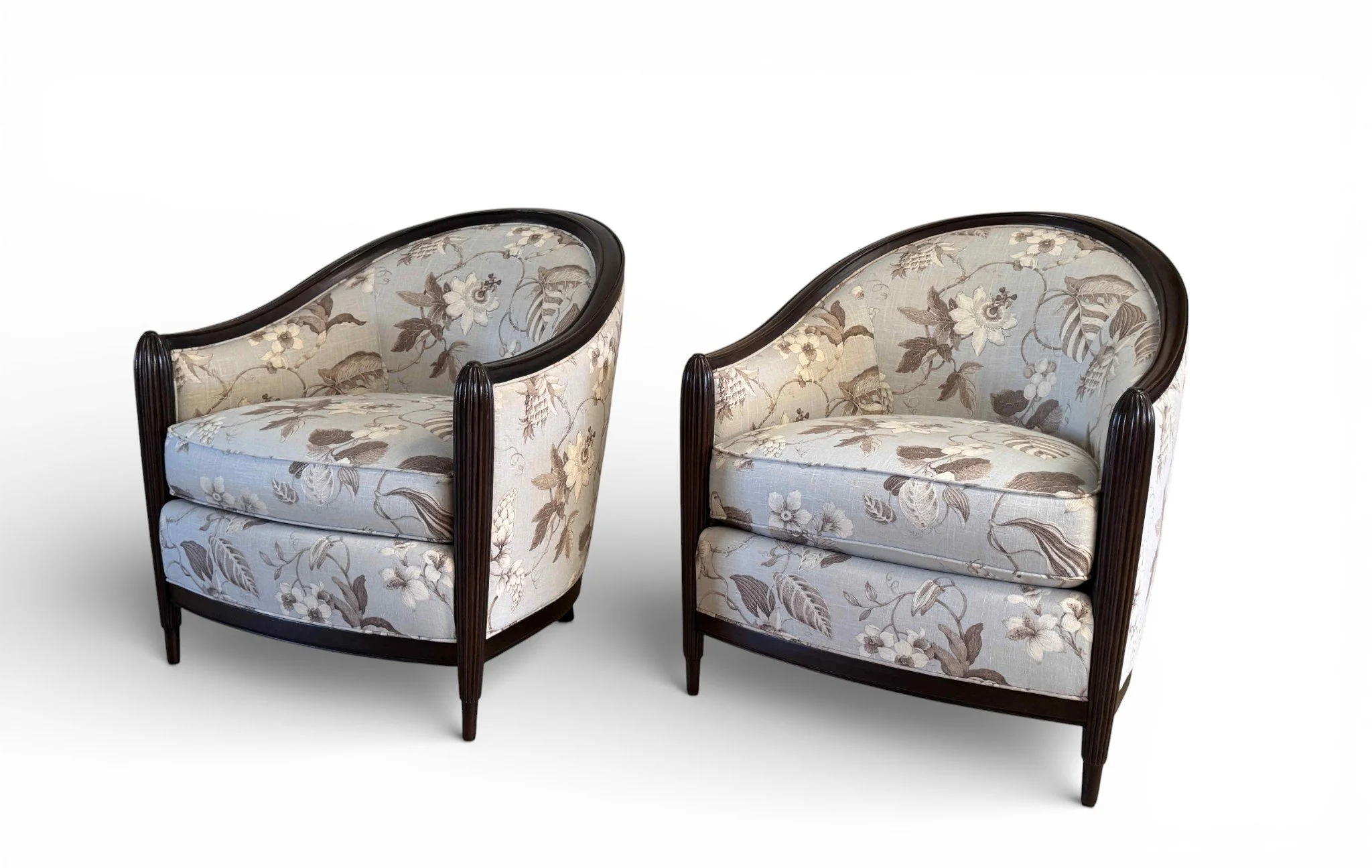 thomasville-art-deco-floral-linen-lounge-chairs-set-pair-of-2 01-sh.jpg