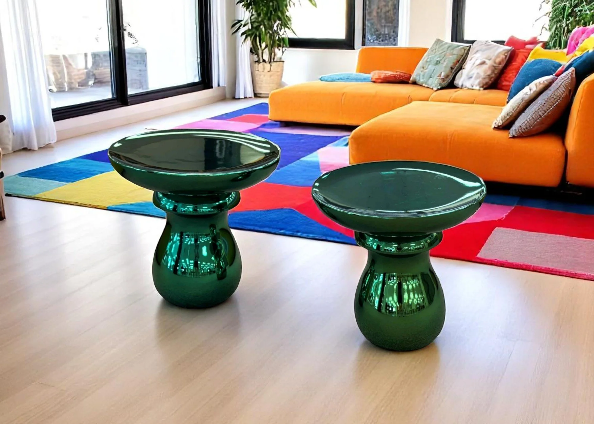 roche-bobois-globe-trotter-chess-end-tables-metallic-teal-green-pair-set-of-2 room01.jpg