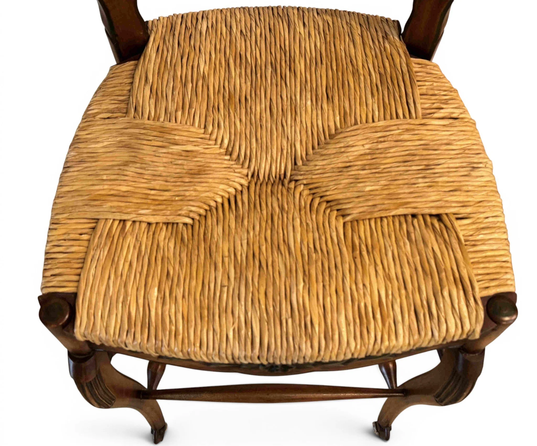 french-country-carved-wood-rush-seat-barstools-set-of-3 07-sh.jpg