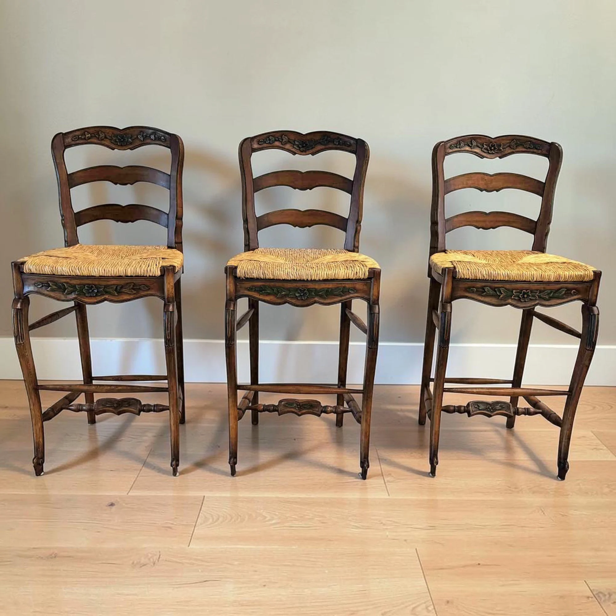french-country-carved-wood-rush-seat-barstools-set-of-3 00etsy.jpg