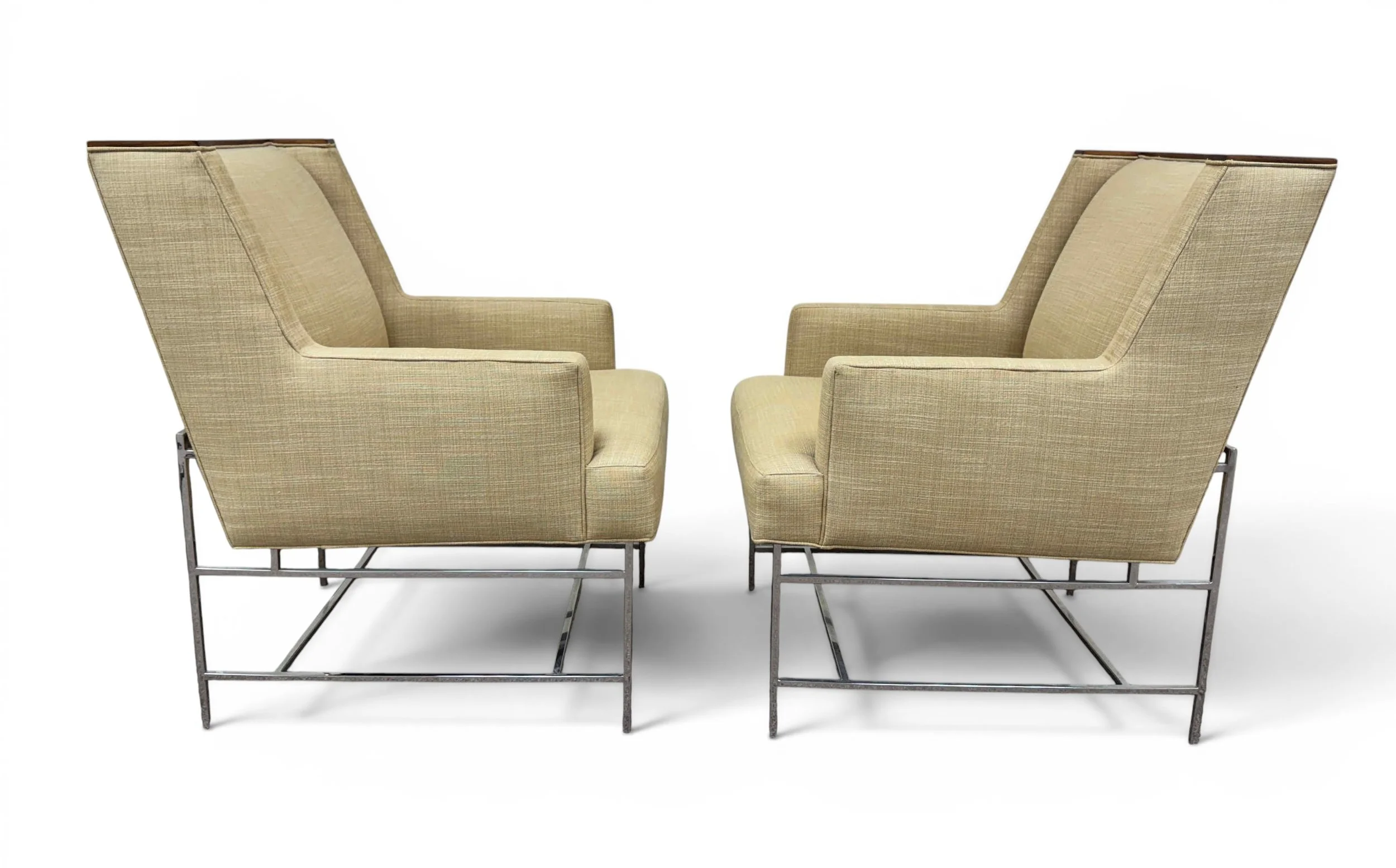 vanguard-michael-weiss-mid-century-modern-inspired-club-chairs-linen-wood-stainless-steel-chrome-legs 02-sh.jpg
