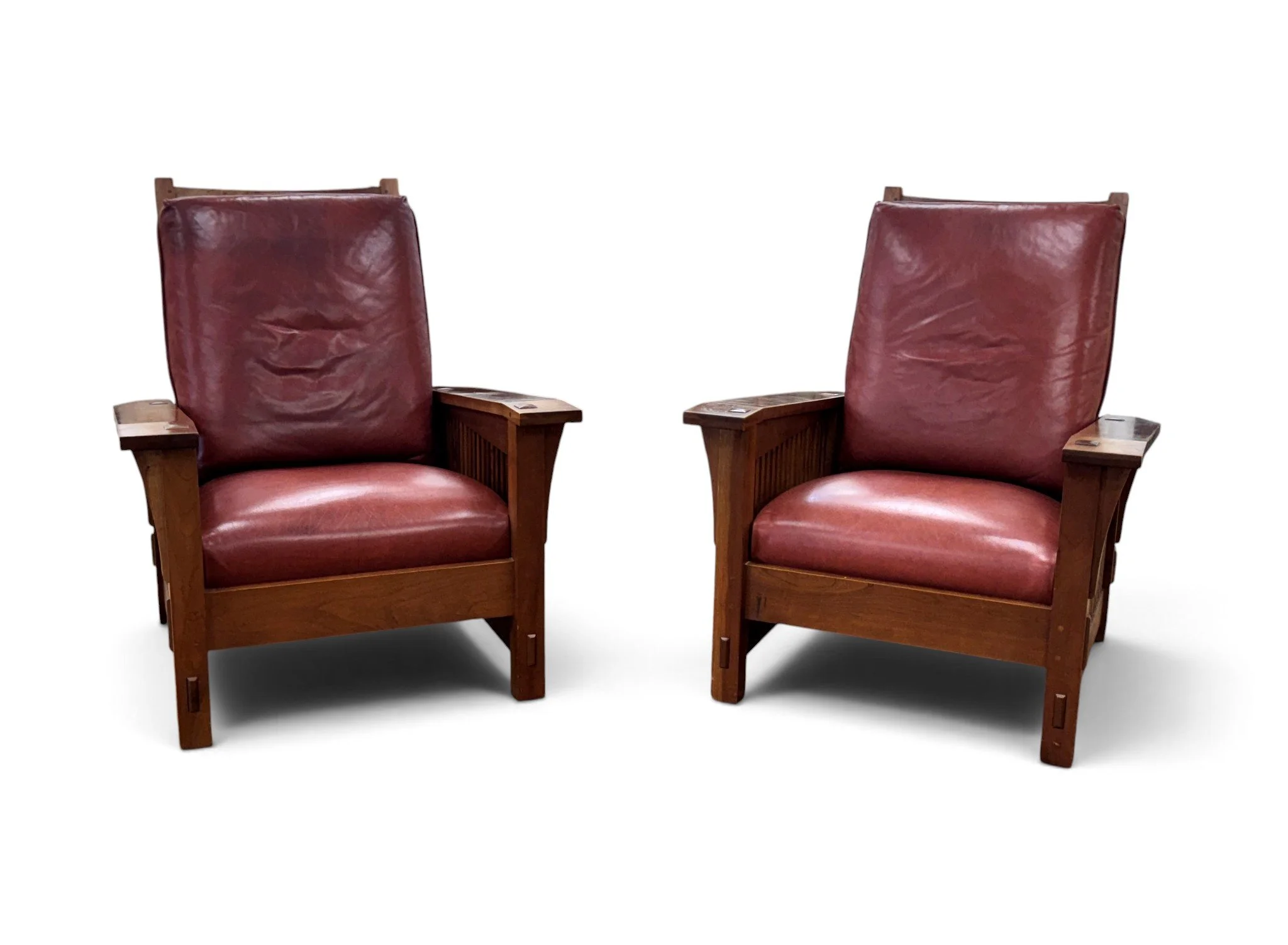 stickley-spindle-morris-chairs-set-pair-of-2 01-sh.jpg