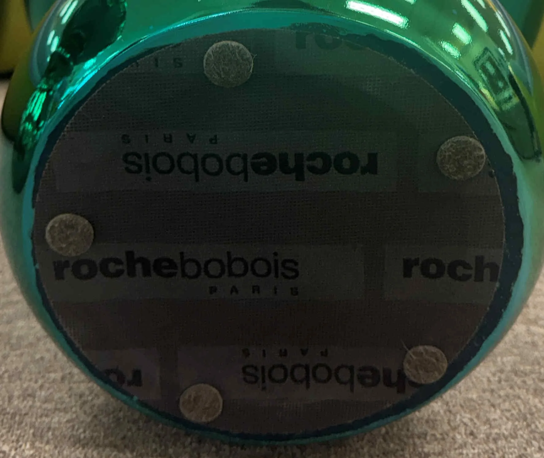 roche-bobois-globe-trotter-chess-end-tables-metallic-teal-green-pair-set-of-2 10.jpg