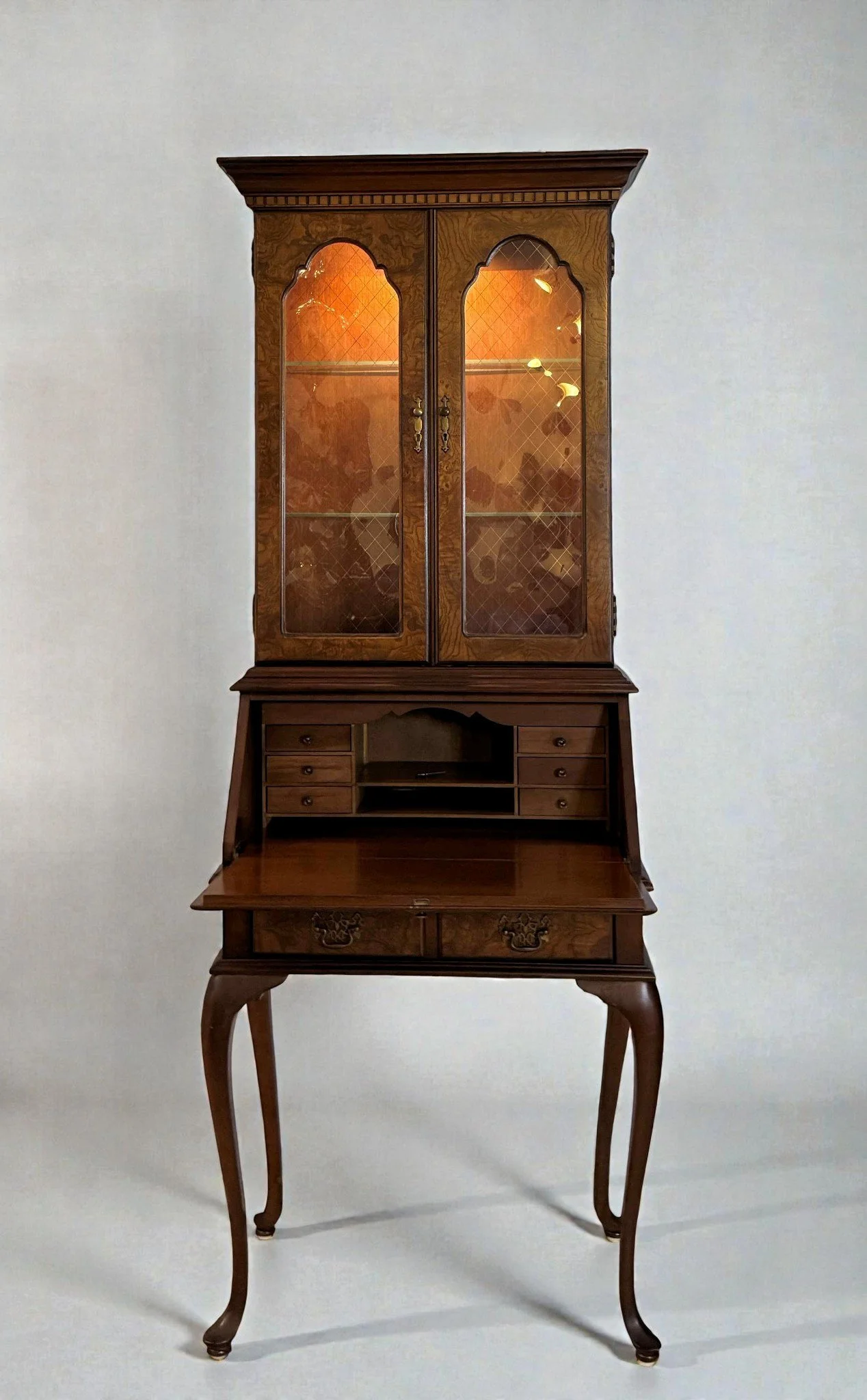 mid-century-jasper-cabinet-st-albans-burlwood-walnut-secretary-desk-lighted-cabinet 04 st.jpg