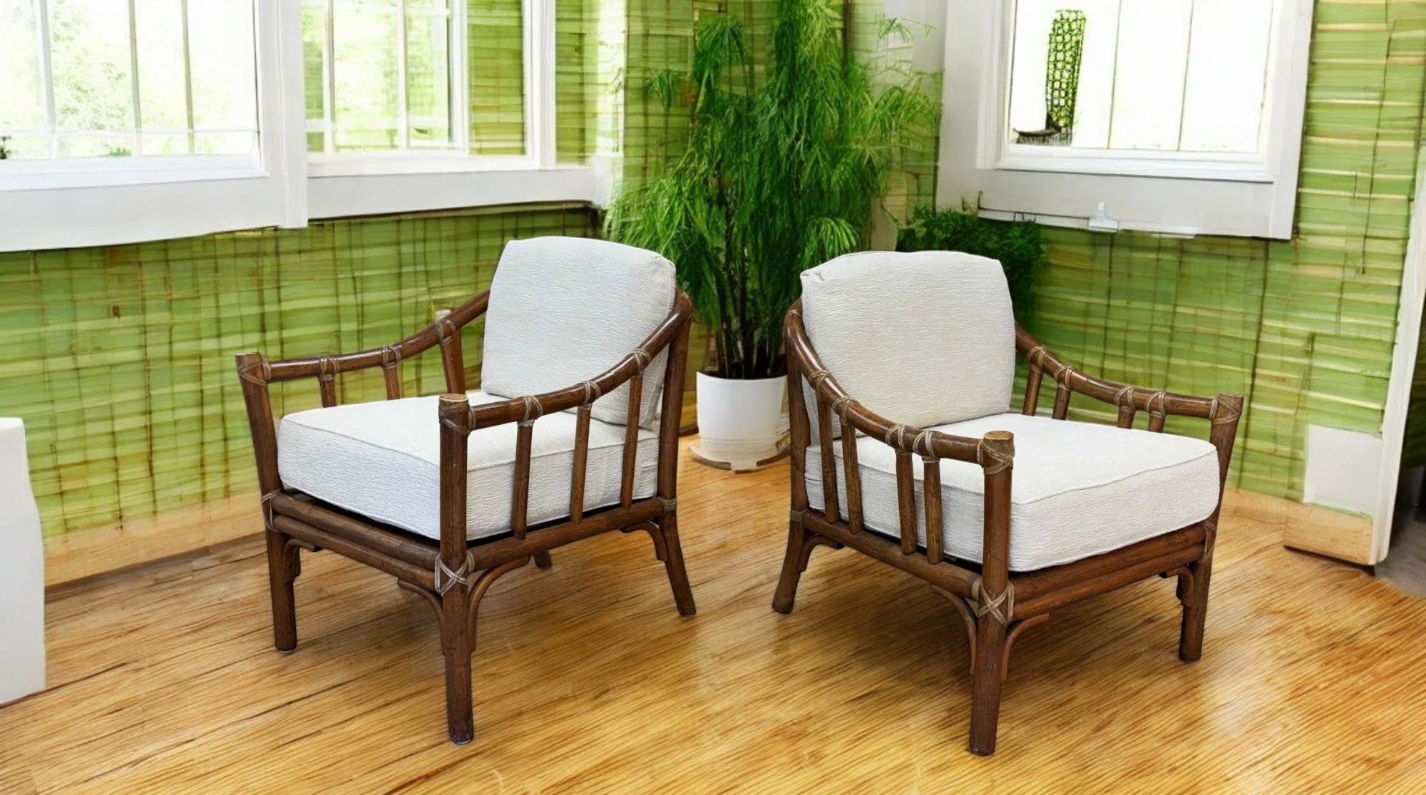vintage-mcguire-his-hers-king-queen-bamboo-rattan-lounge-chair