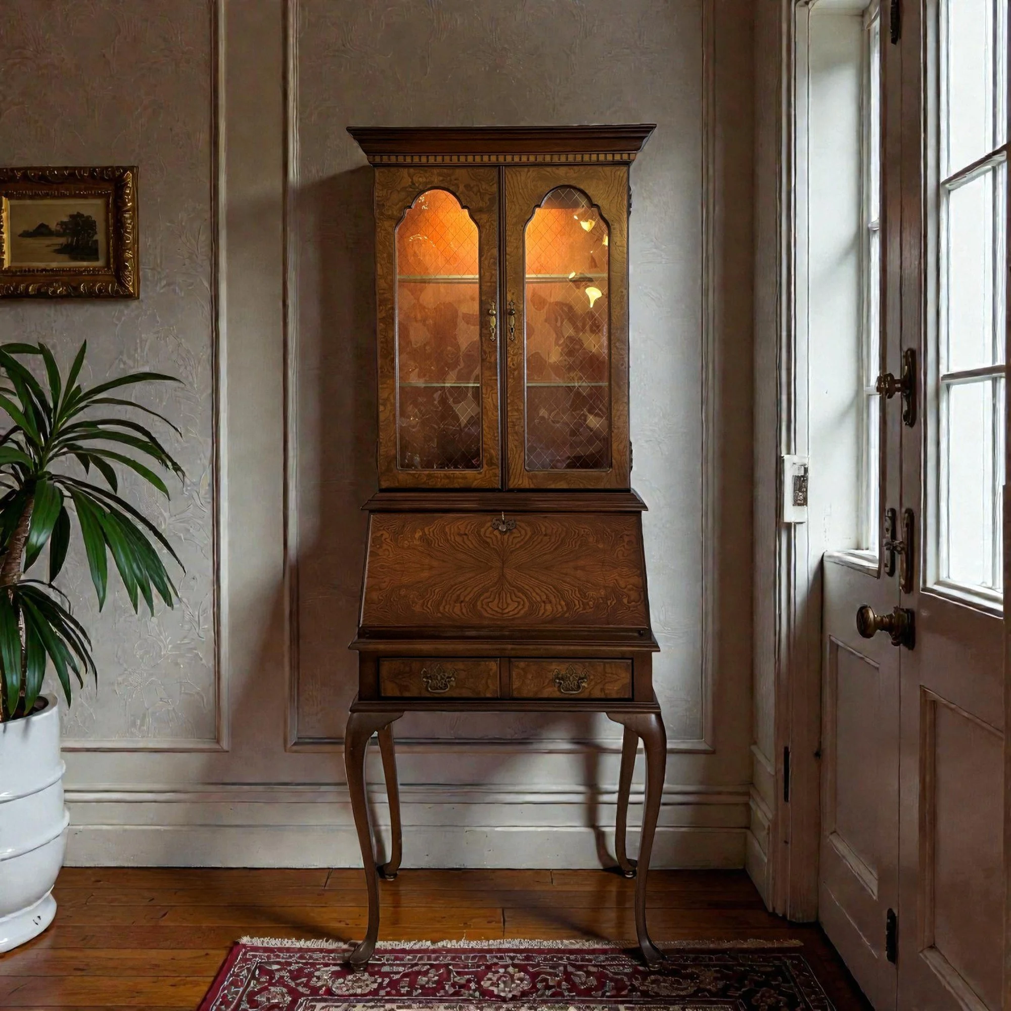 mid-century-jasper-cabinet-st-albans-burlwood-walnut-secretary-desk-lighted-cabinet room01.jpg