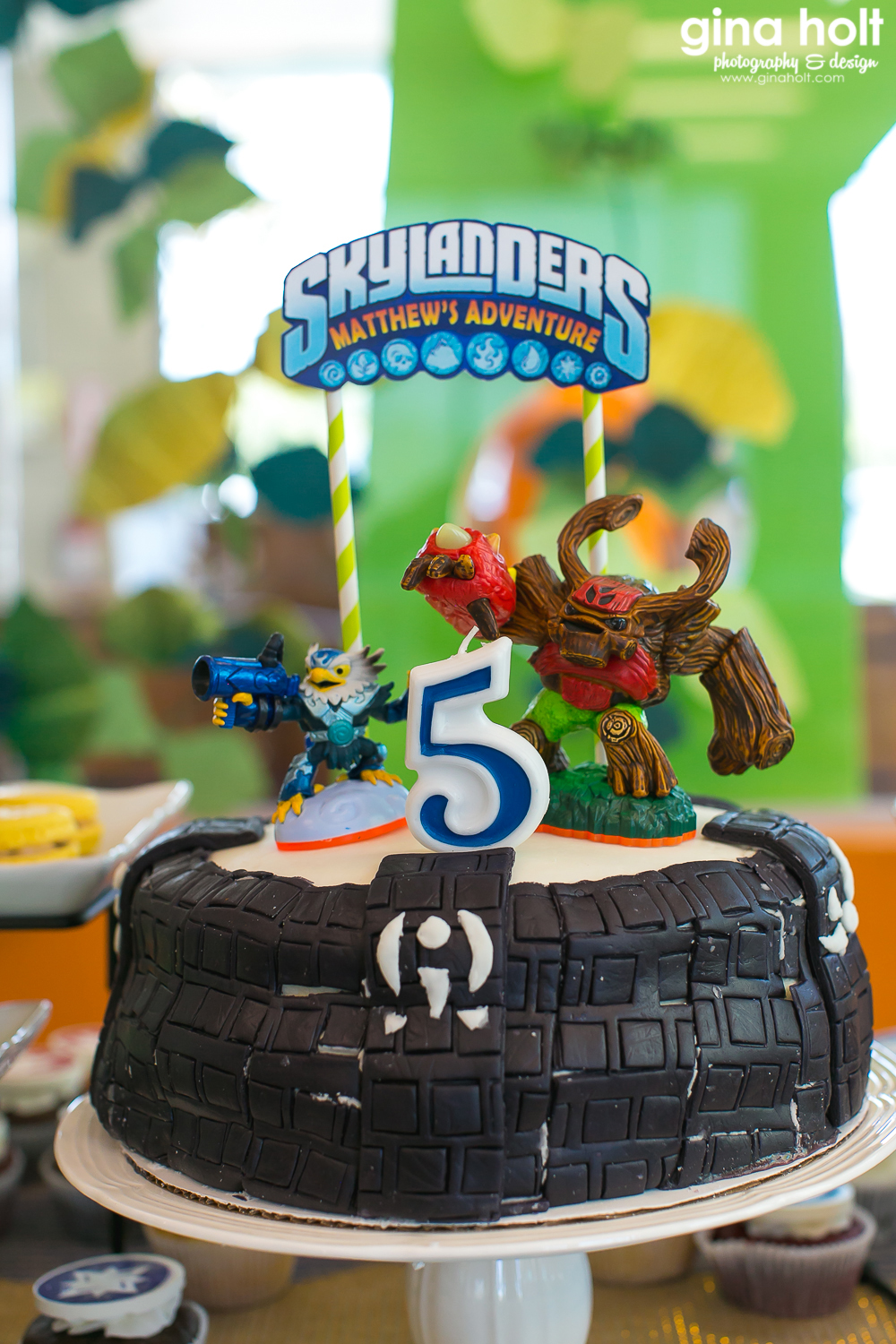 Irvine Family Photographer, Skylander Birthday Party Theme, Matthew's 5th Birthday Celebration, Playland Cafe, Orange County Birthday Party Event Photographer, Milkstashe Macarons, 