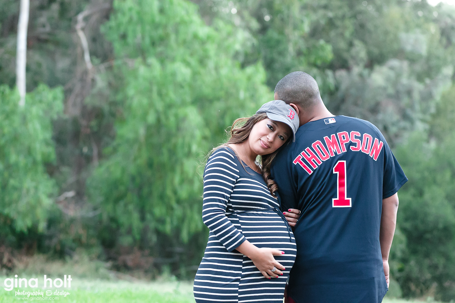 Costa Mesa Maternity Portrait Session, Los Angeles Family Photography, Orange County Maternity Photographer, Outdoor Couple Maternity Photographer, Bohemian Inspired Maternity Session, Belly Bump, New Additions, Baby Samuel, Expecting Parents , Boston Red Sox Maternity Themed Session, Navy Blue and Red