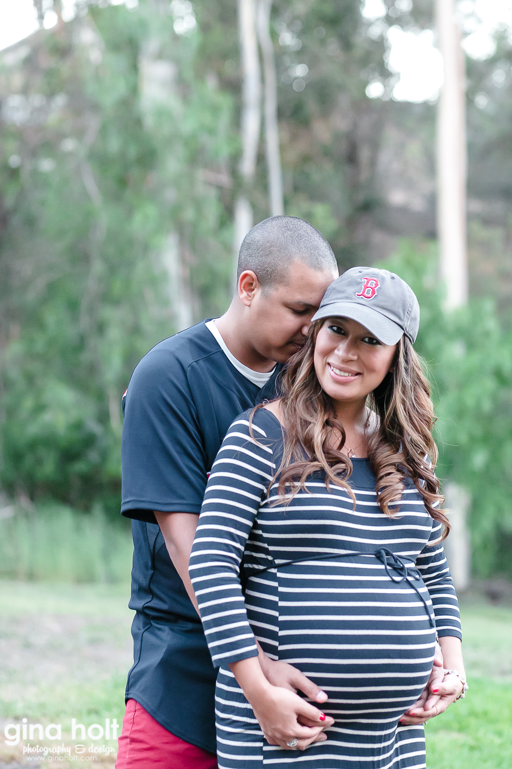 Costa Mesa Maternity Portrait Session, Los Angeles Family Photography, Orange County Maternity Photographer, Outdoor Couple Maternity Photographer, Bohemian Inspired Maternity Session, Belly Bump, New Additions, Baby Samuel, Expecting Parents , Boston Red Sox Maternity Themed Session, Navy Blue and Red