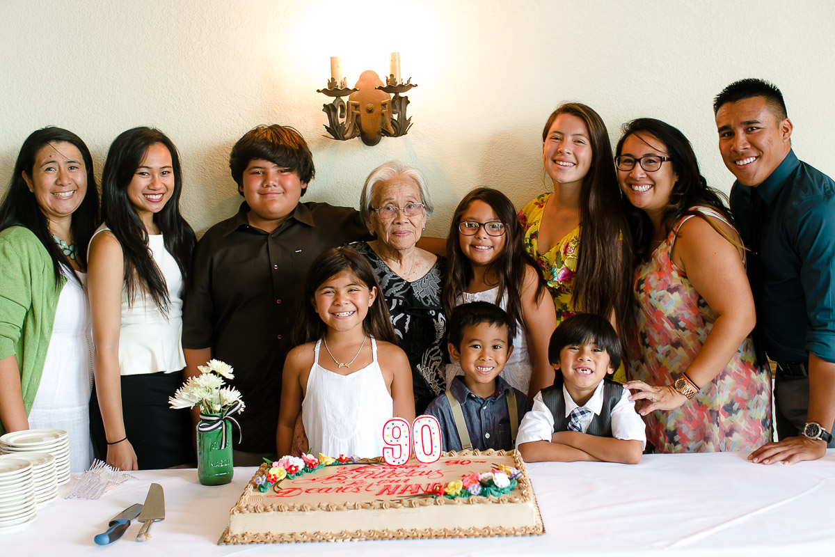 Birthday Party Event Photography, Nanay's 90th Birthday Celebration, Great-Grandchildren, Grandchildren, Family