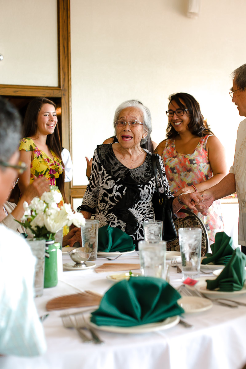 90th Birthday Celebration, Event Photography, Long Beach Photographers, Green, white and black, inspiration, table numbers, The Reef Restaurant, Favorite things, Antique Themed, Nostalgia, Birthday Girl