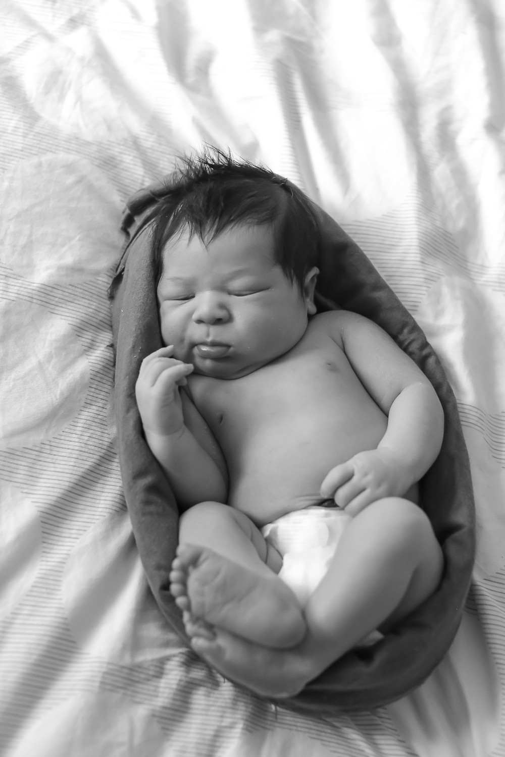 Costa Mesa Newborn Lifestyle Portraits, Orange County Family Photos, Daddy's first teddy bear, Gina Holt Photography, Family Photography
