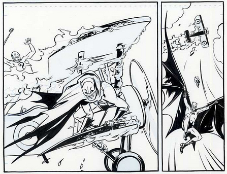 Frames from Batman 66, artwork by Jonathan Case (c) DC Comics