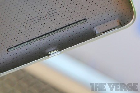 The racing glove inspired pin cushioned back of the Asus Nexus 7 is the most luxurious tablet we've ever fondled.