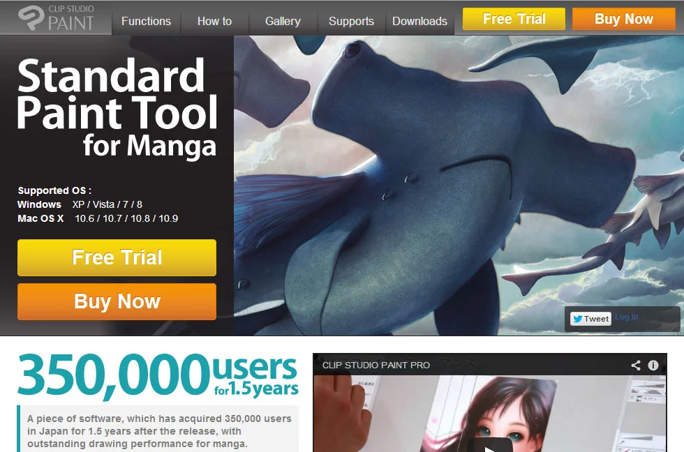 English language downloads of Manga Studio are back...as Clip Studio