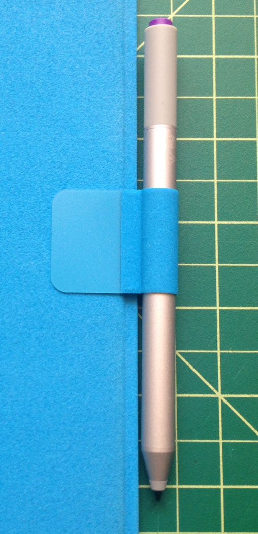 The loop itself is merely a sticker that adheres to the back of the type cover. Microsoft sells these separate if you'd like to add one to your existing Surface Pro. 
