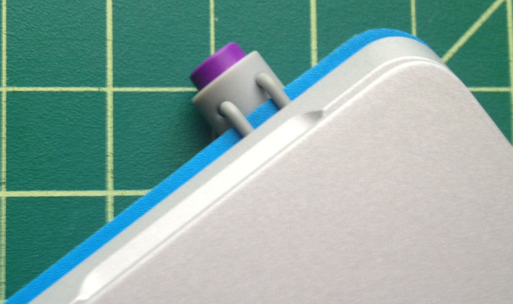 Just clip your pen along the side and it will be snug and secure.