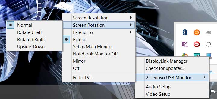 The LT1423p can also be rotated to work in portrait mode.
