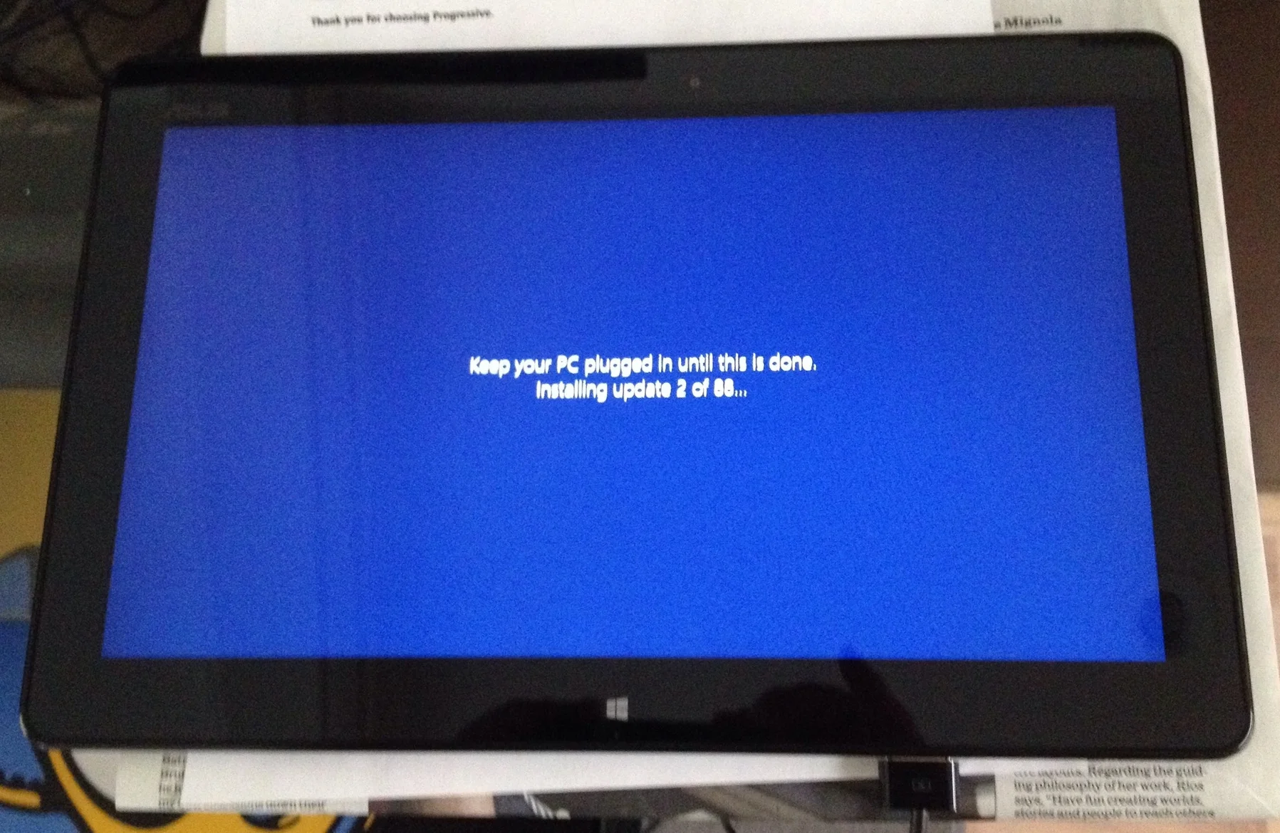 Windows lies when it tells you the updates it needs to install.