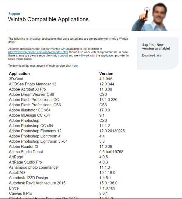NTrig releases updated Wintab driver — Surface Pro Artist