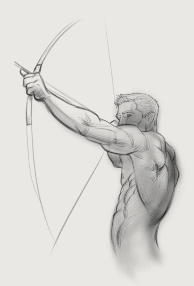 'Archer' by drawingFORCE author and instructor Michael Mattesi