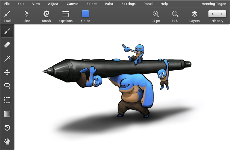 The clean Leonardo UI features a scaleable interface with tablet-oriented, touch friendly buttons.