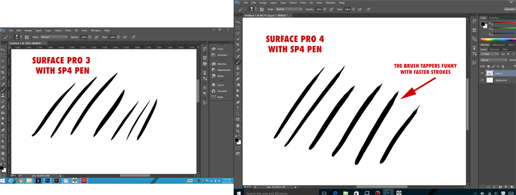 Brad Colbow's images (above and below) illustrating the tapering issue.