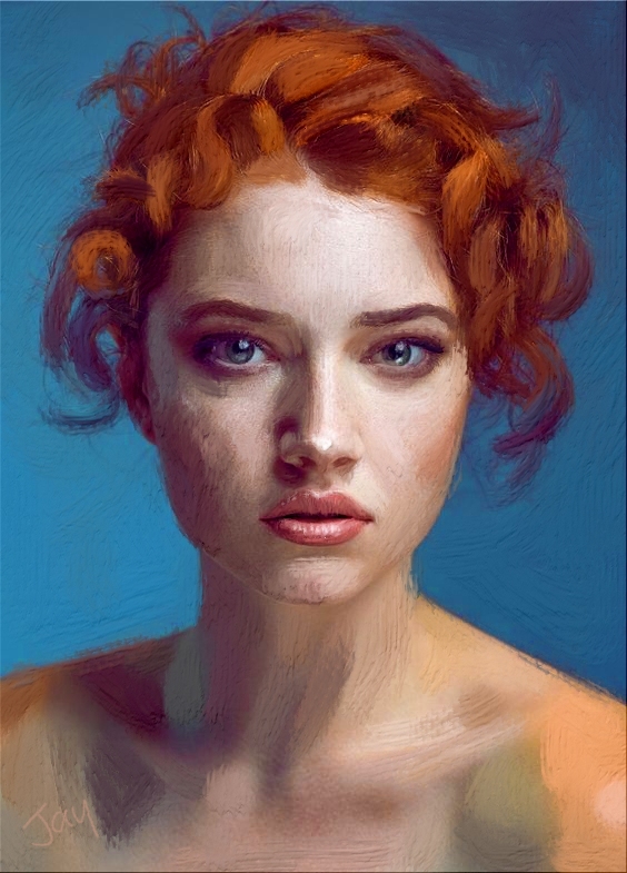 BeautifulRedheadAcrylic by Jay Hardy.jpg