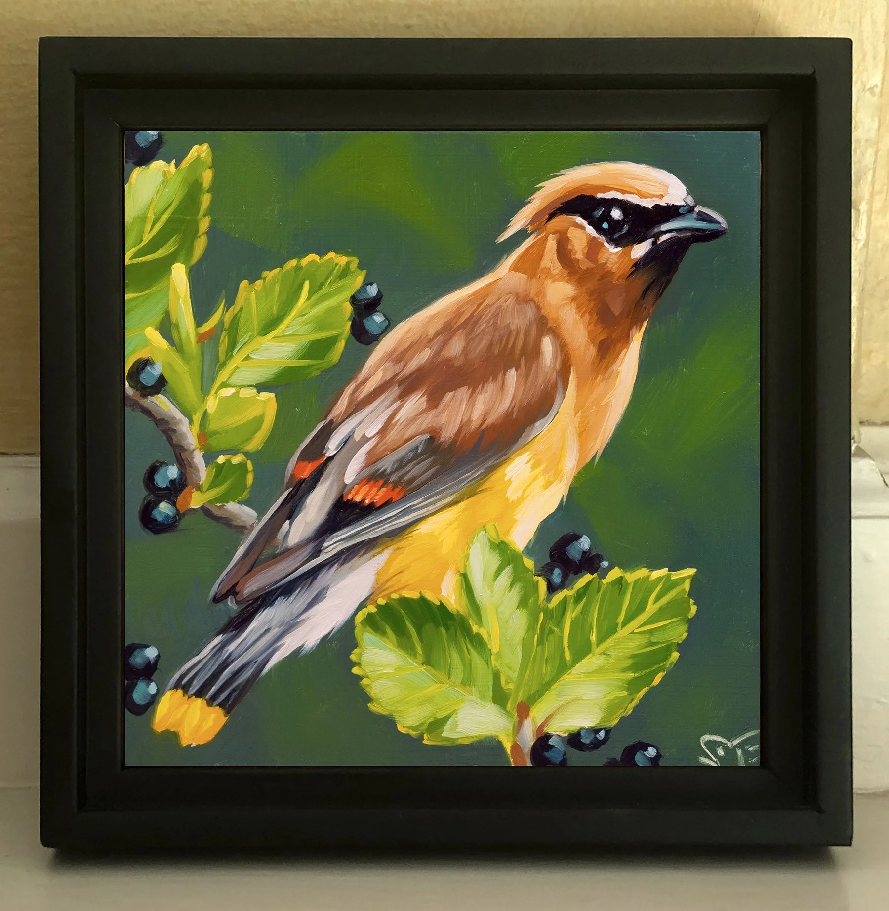 Framed Cedar Waxwing 2.jpg
