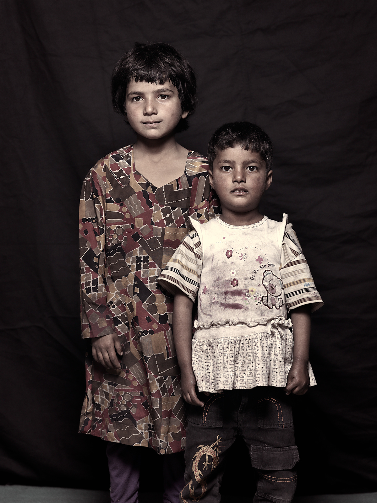 Mushkan Shah, 5 and Shamina Shah, 4, D-camp, 2013