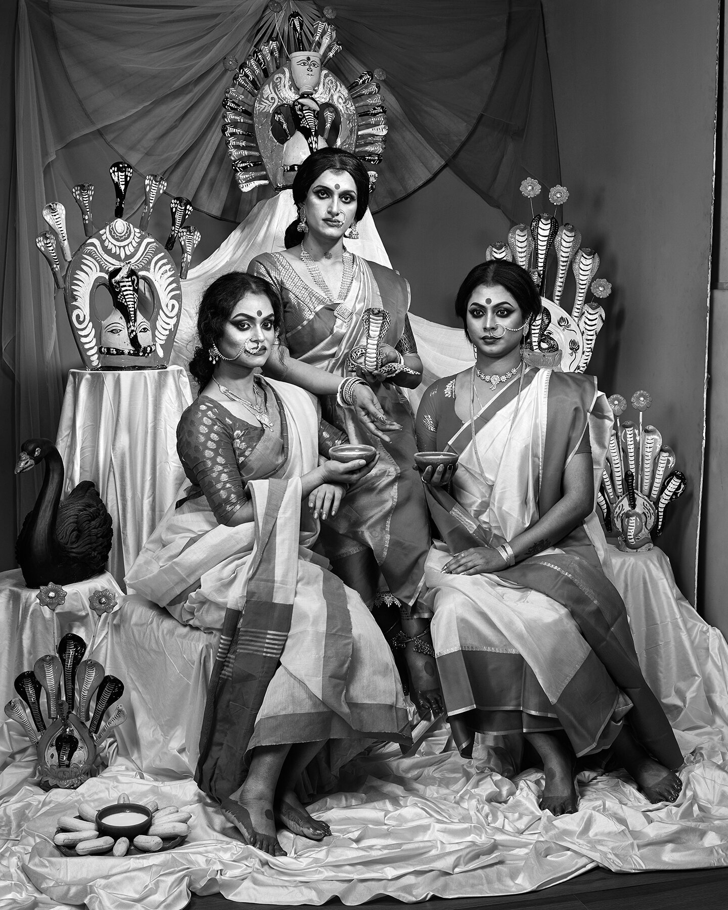 Pari, Swarnalata and Hrimon, Kolkata, 2019