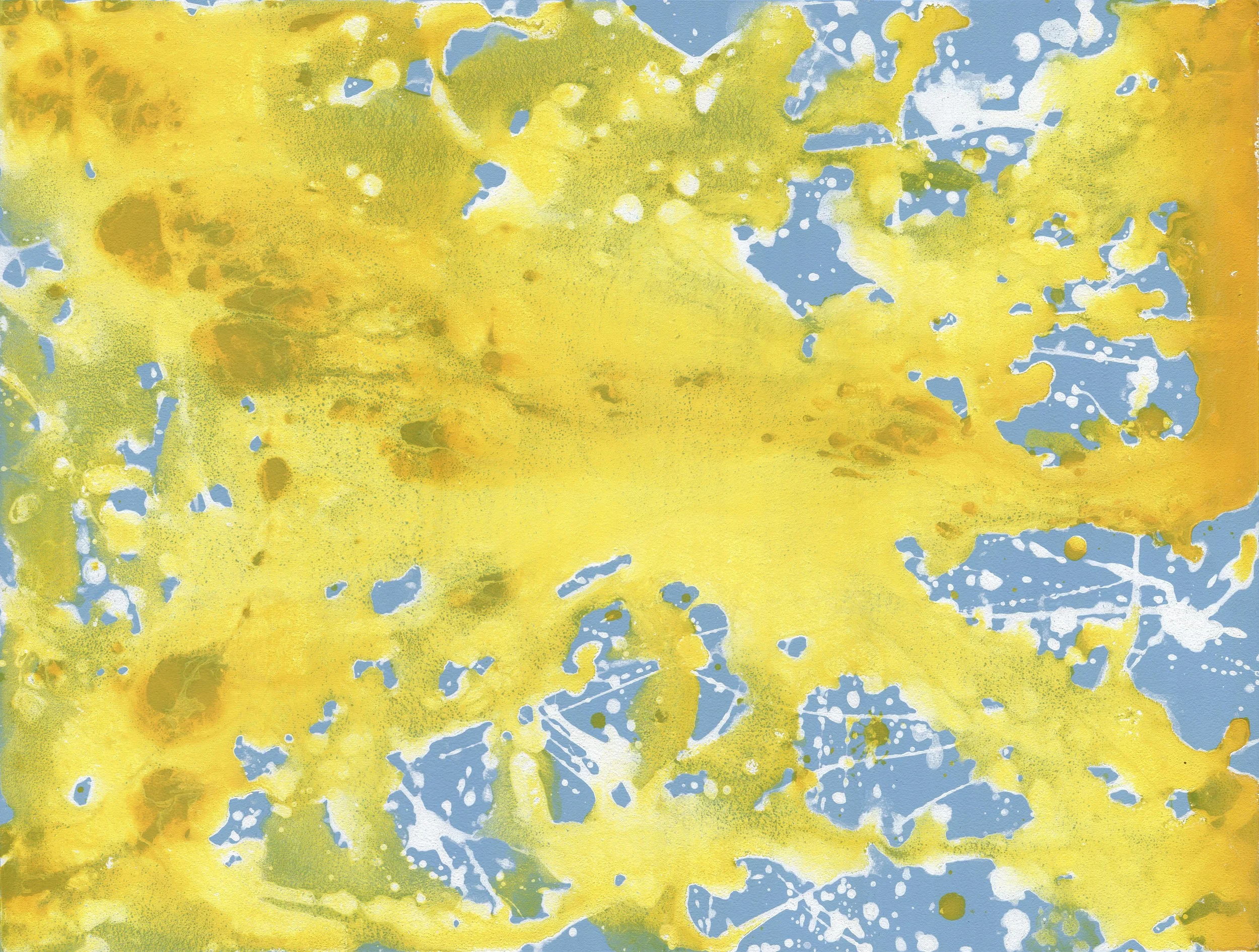Sunburst, 2013. Acrylic and latex on canvas. 24 in x 18 in.