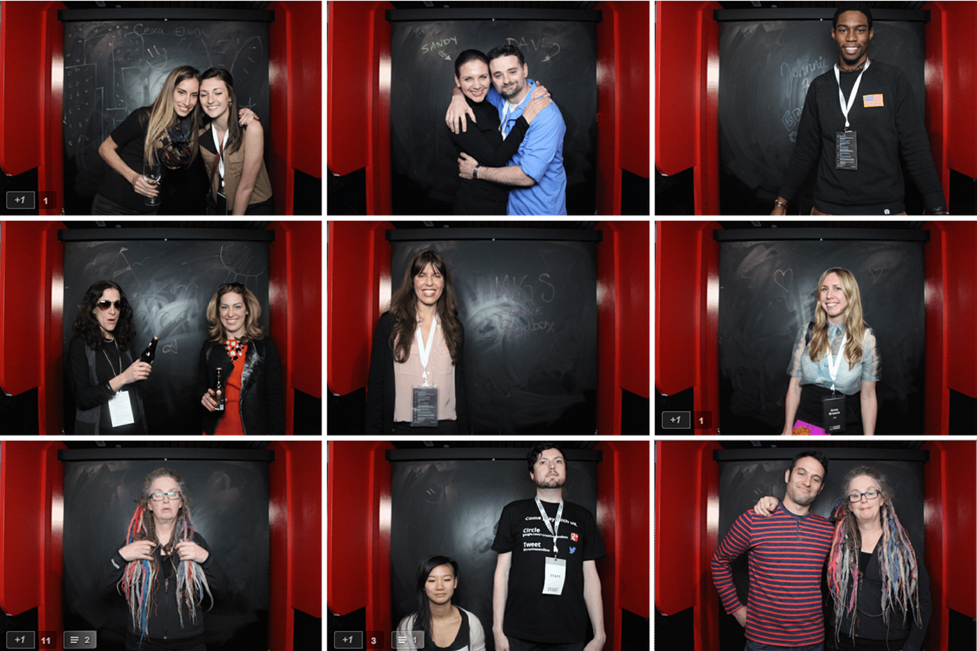 gif booth visitors