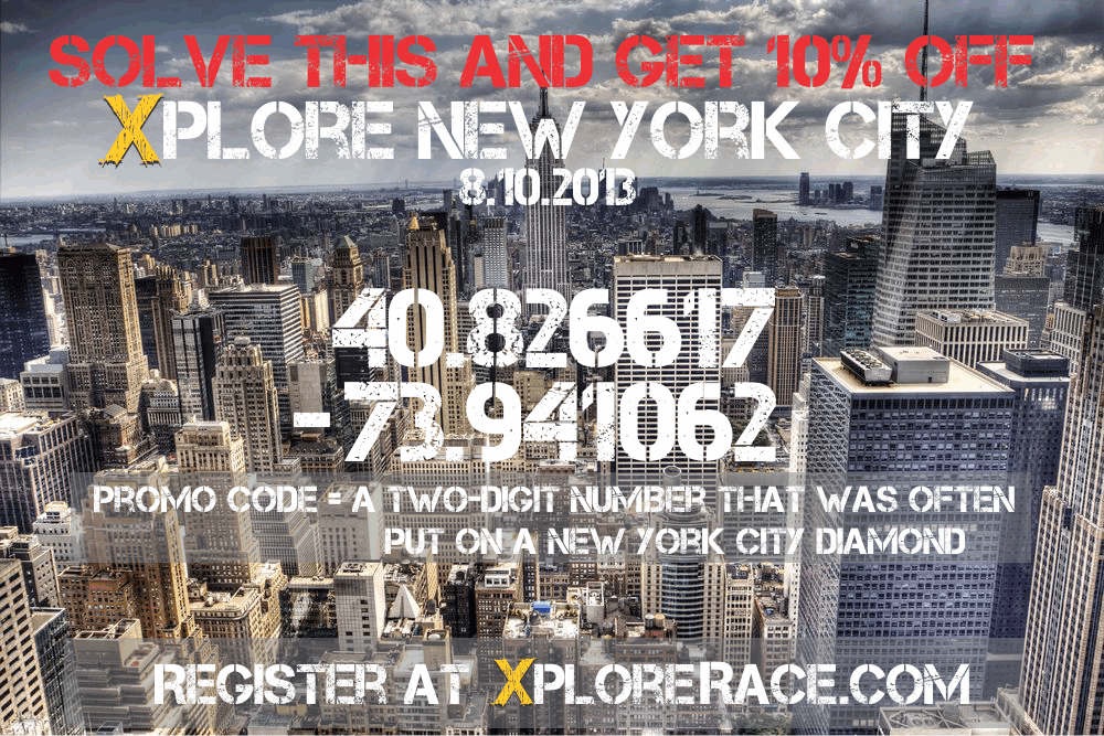 Solve this clue to get a 10% off promo code for XPLORE New York City