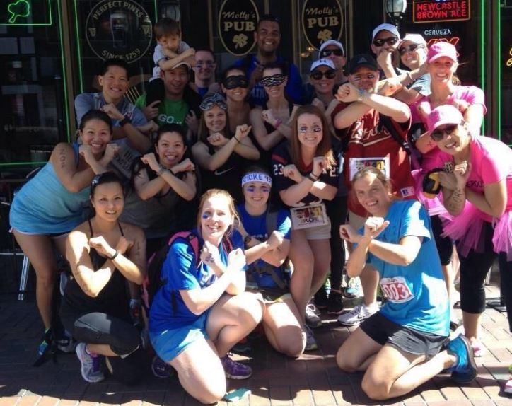 Schultz Happens meets up with TeamShaw, The Nads, and some new friends at the Houston finish line