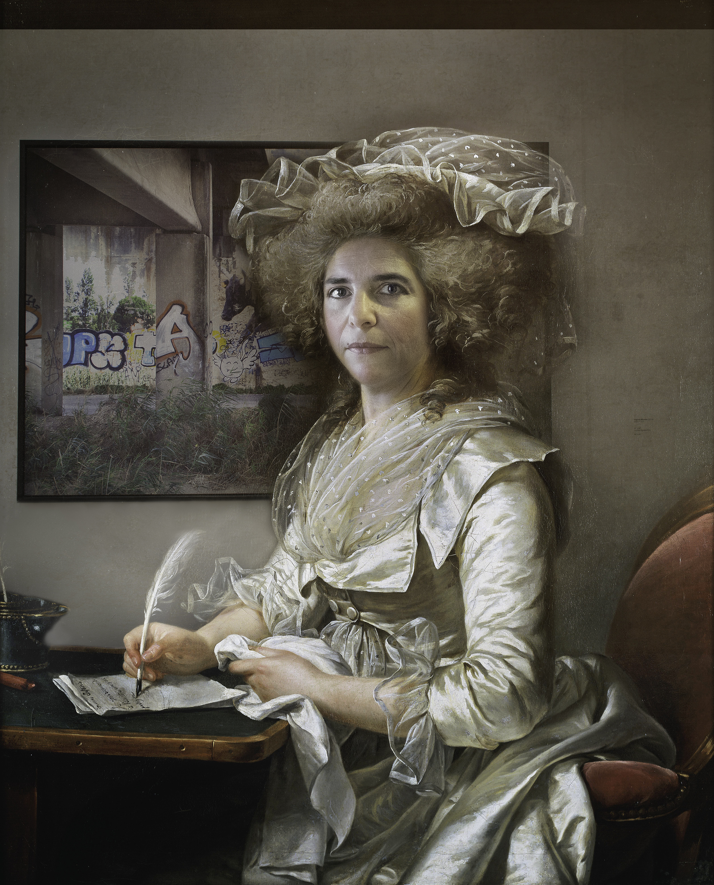 Myself as Madame Roland (1787-2015)- Original by Adélaïde Labille-Guiard