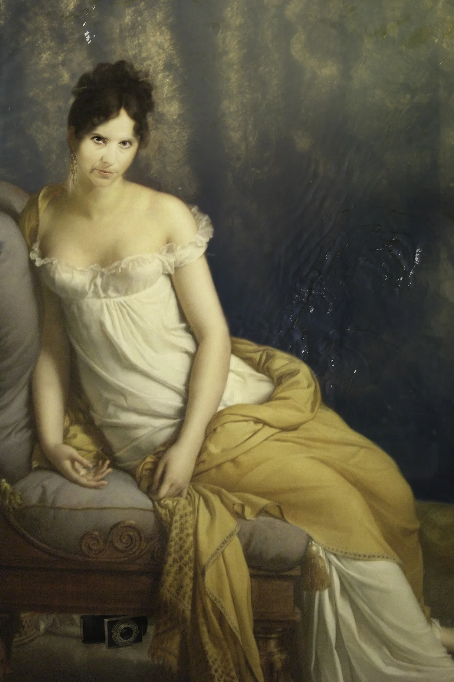 Myself as Madame Récamier (1800-2015) - Original by Jacques-Louis David