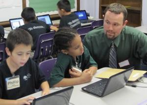 via minnpost.com
I visited HLA on Monday and can report that Shannon and his group are working incredibly hard - and it's paying off. They have a great vibe at the school and teachers are serving high-need students very well.
I hope that our legislators will see that policies like this will help replicate schools like HLA, while also shutting down charters that aren't working.