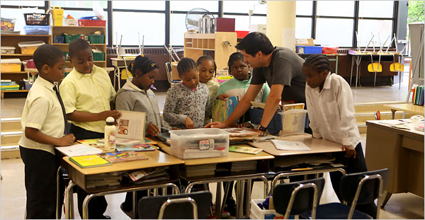 via nytimes.com
NY Times article on test scores... They are up, but at what cost?
Increasing emphasis on standardized testing may be helping the bottom line, which is certainly in the interest of closing the achievement gap. However, that may be resulting in a regression to the middle. What other results is the NYC BOE looking at to measure gains?