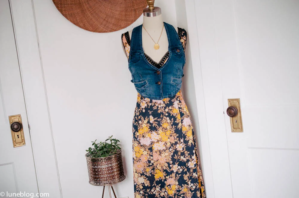lune vintage shop ootd denim waistcoat (2 of 3).jpg