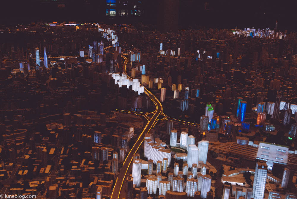 A visit to the Shanghai Urban Planning Exhibition Hall reveals huge scale model of the city c/w night lighting!