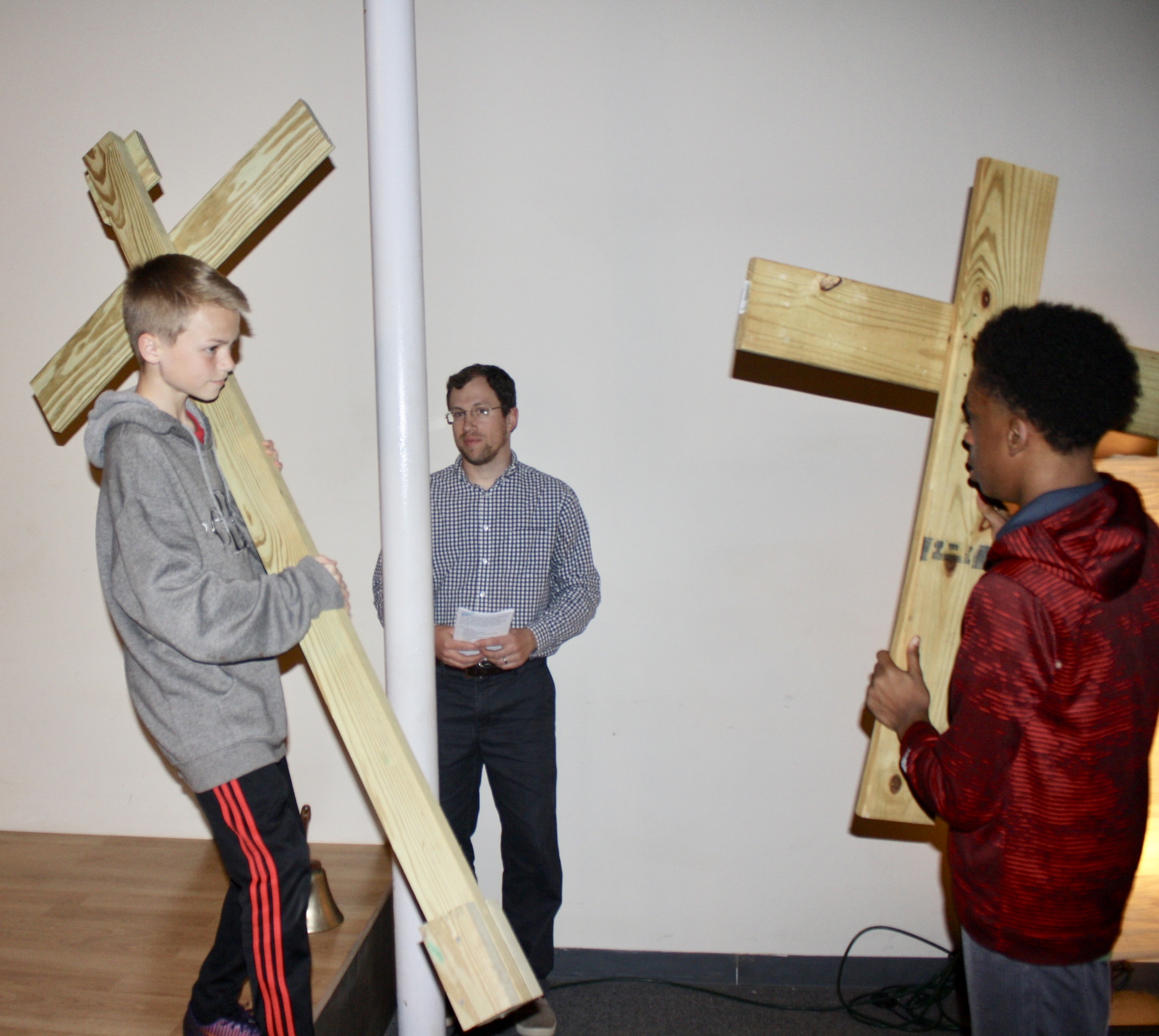   Youth Participation At One of the Ash Wednesday Stations  