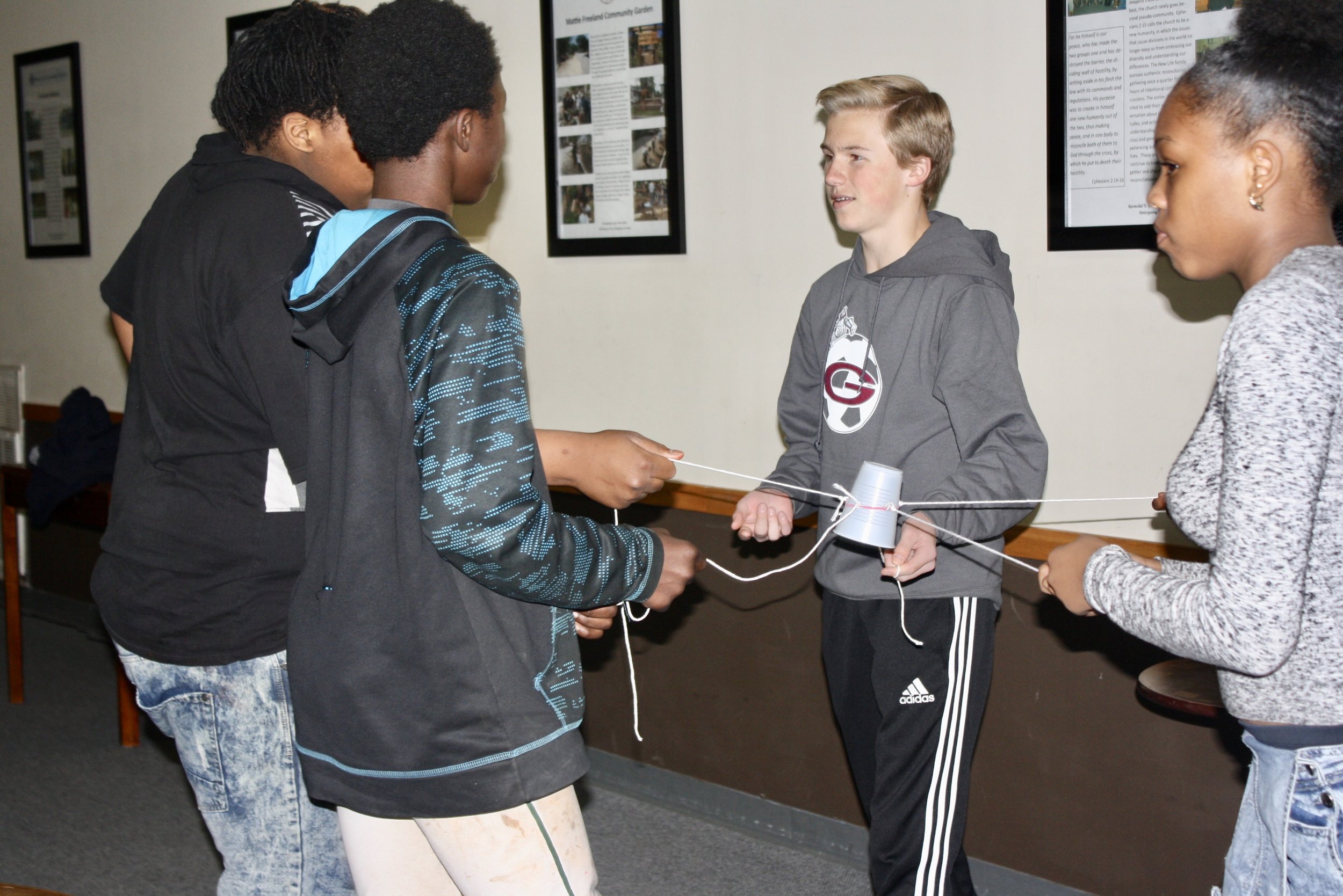 Team Building Exercise During Youth Group