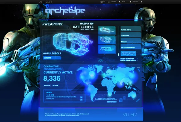 Archetype Mini site.