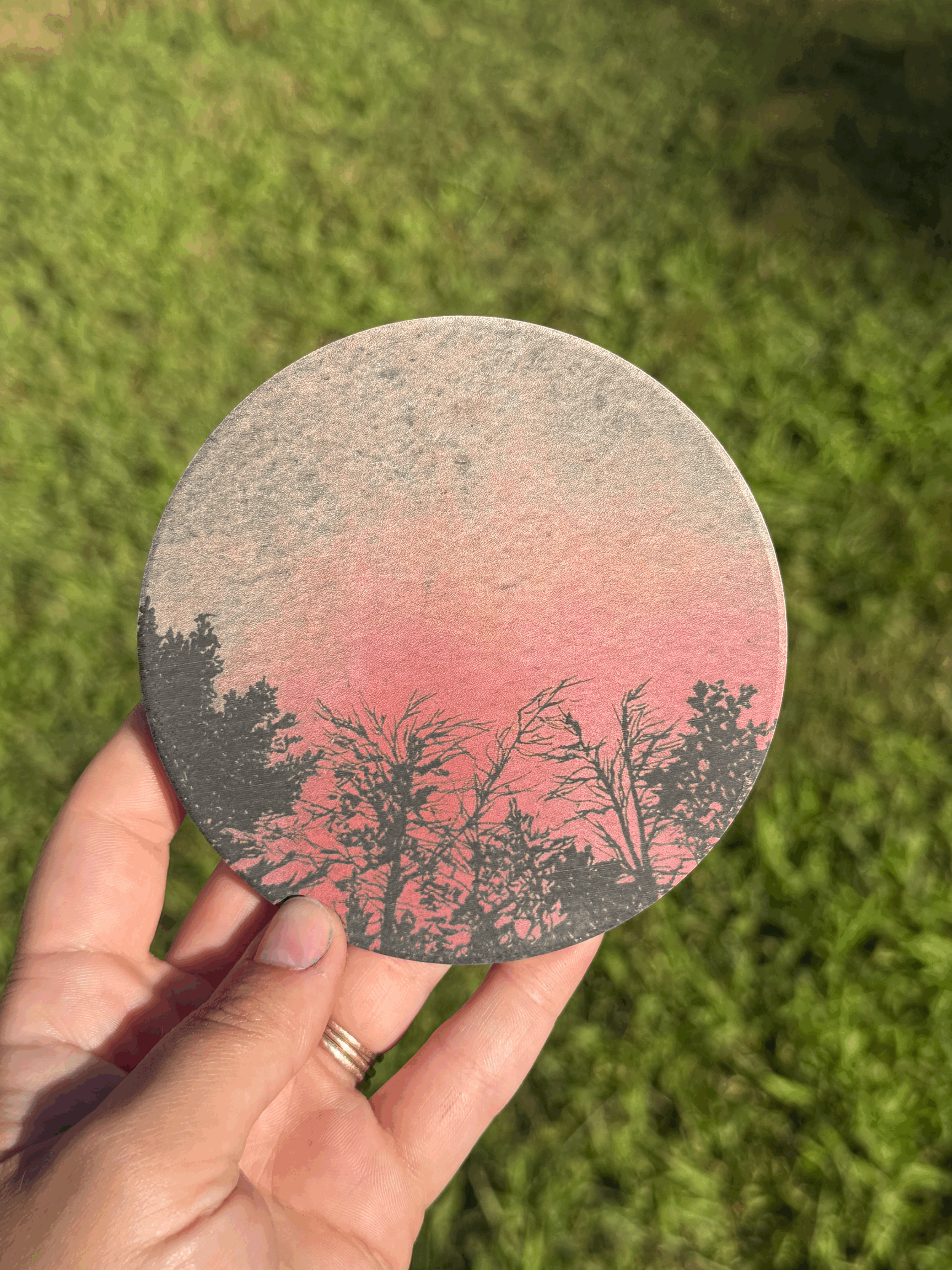 “Just To Be With You” Round Coaster