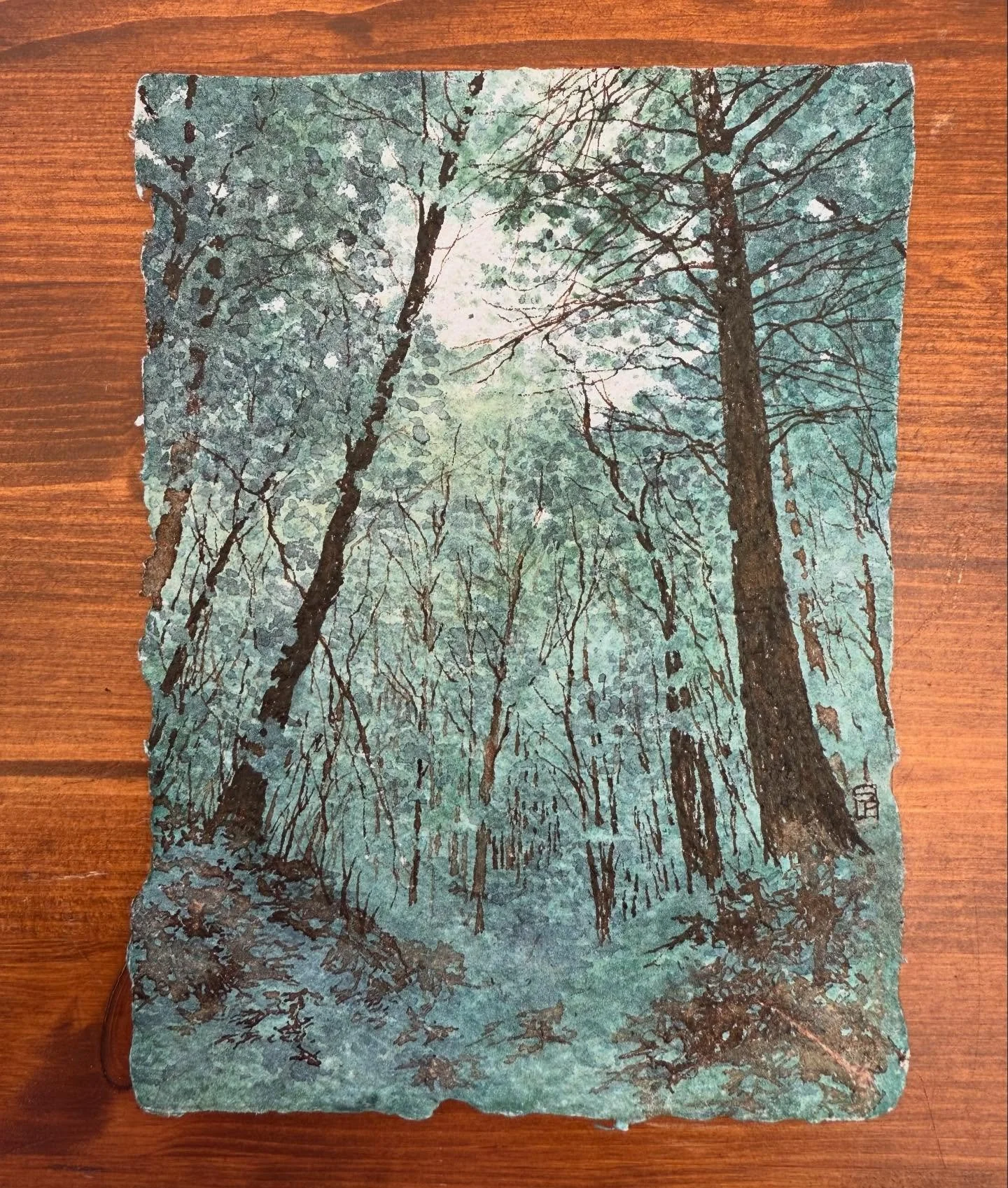 &ldquo;Exceed Expectation&rdquo; -5x7 watercolor &amp; ink on handmade watercolor paper (by @whitedragonpaper) 

Finished this one up at @mysticoutdoorartfestival today. I&rsquo;m finding life is finding a lot of ways to exceed my expectations in all