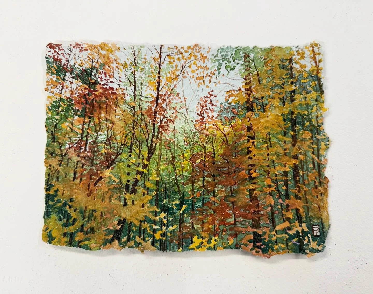 &ldquo;To be Whole&rdquo; -5x7 on handmade watercolor paper (@whitedragonpaper) 
.
.
This is the first piece I&rsquo;ve completed in the studio in months and boy does it feel good to be back in the mill making little nature paintings. Feeling nourish