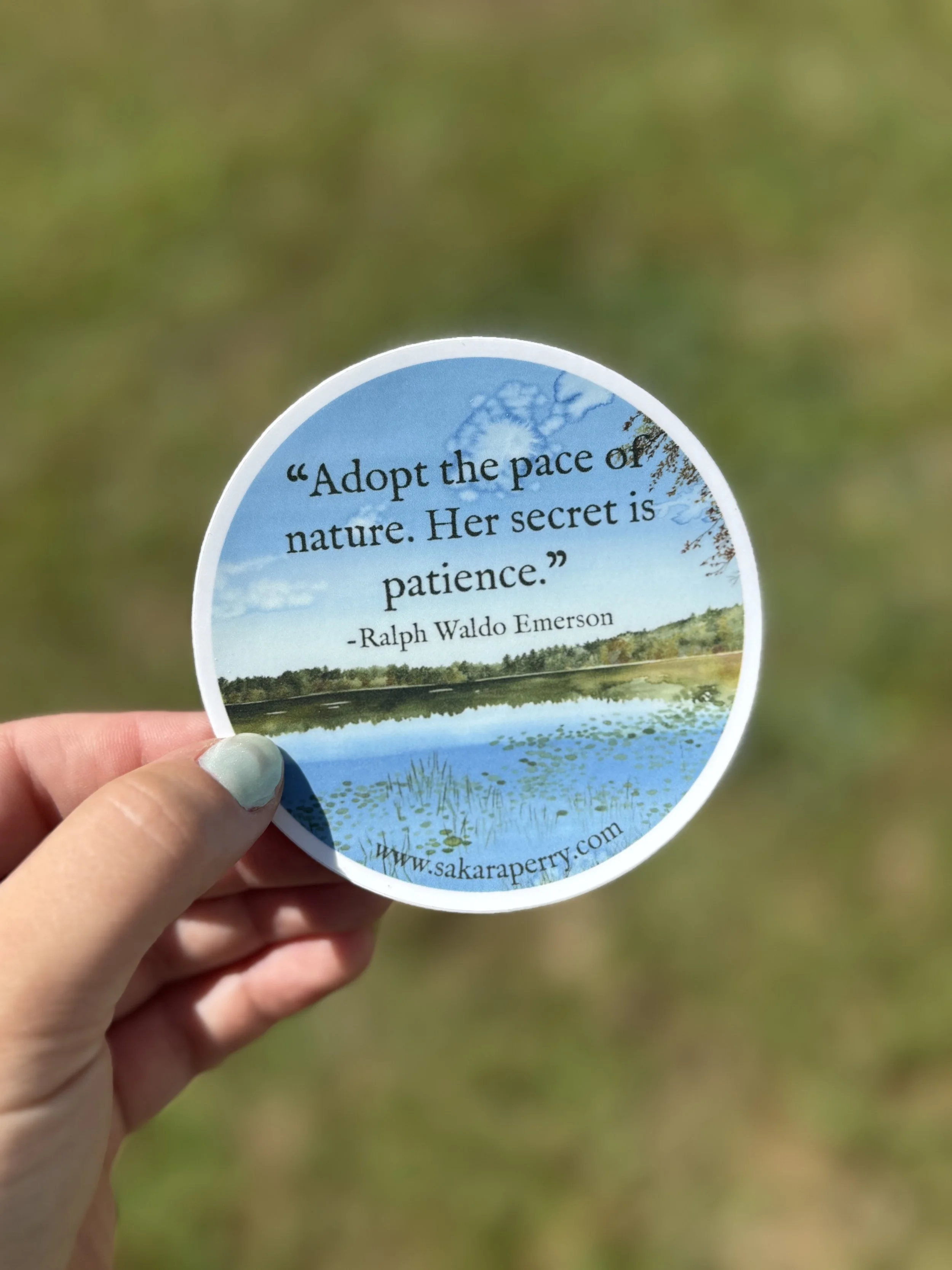 Ralph Waldo Emerson Quote Sticker