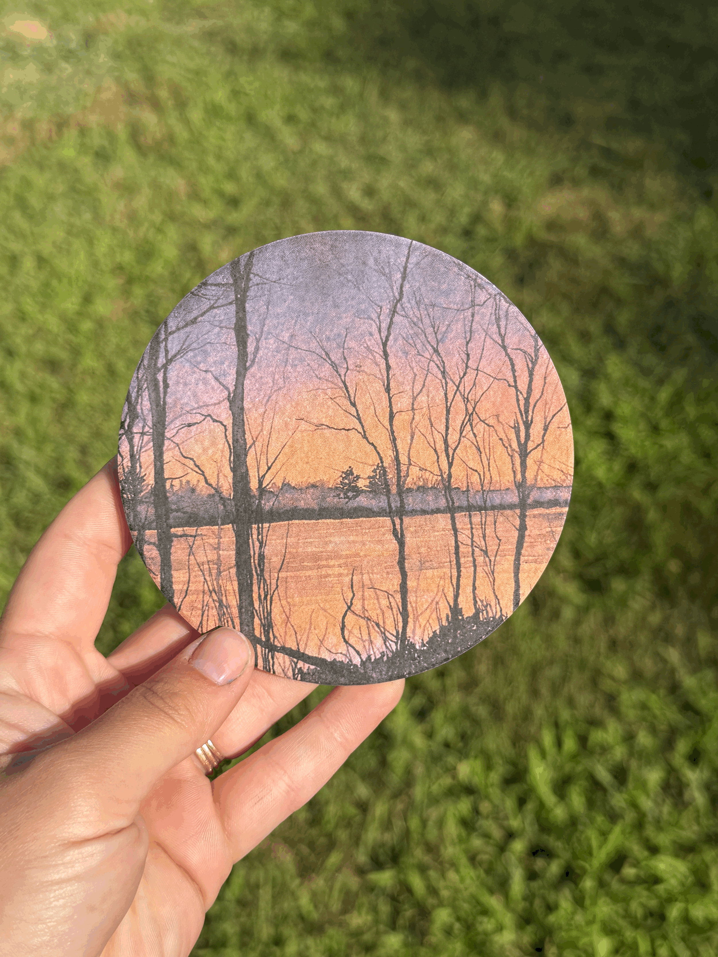 “Come Alive” Round Coaster